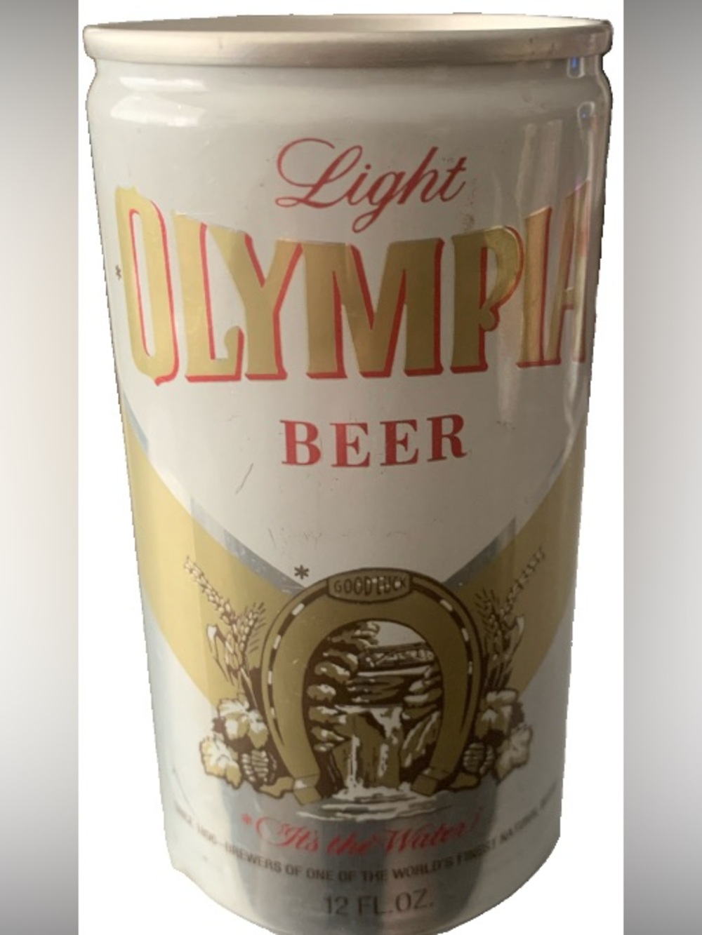 Vintage Beer Can Olympia Light Beer Pull Tab Empty Aluminum Can
